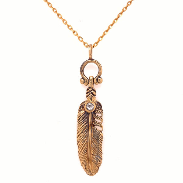Feather.visionary.pendant.necklace.9ct.gold.spiritman.australia.mens