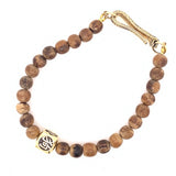 Integrity Bracelet with 18ct Yellow Gold Snake Clasp and Mandarin character charm.