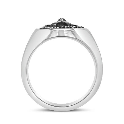 Courage Dress Ring Silver - Large